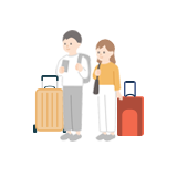 Individuals with Large Luggage